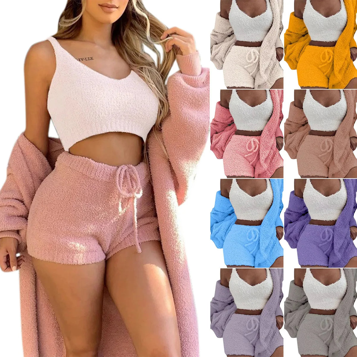 Women's Comfortable Knit Pajama Set